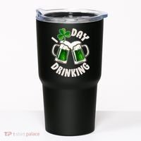 Funny St Patricks Day I Love Day Drinking Green Beer Tumbler thumb 0