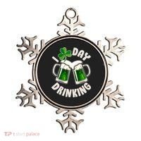 Funny St Patricks Day I Love Day Drinking Green Beer Ornament thumb 0