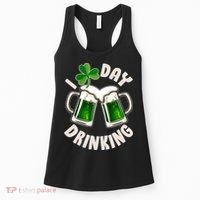 Funny St Patricks Day I Love Day Drinking Green Beer Women's Tank Top thumb 0