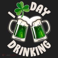 Funny St Patricks Day I Love Day Drinking Green Beer Hat thumb 2