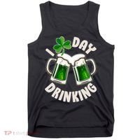 Funny St Patricks Day I Love Day Drinking Green Beer Tank Top thumb 0