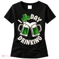 Funny St Patricks Day I Love Day Drinking Green Beer Women's T-Shirt thumb 0