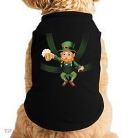 Funny St Patricks Day Leprechaun Beer In Baby Chest Carrier Doggie Tank thumb 0