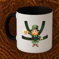 Funny St Patricks Day Leprechaun Beer In Baby Chest Carrier Coffee Mug thumb 2