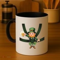 Funny St Patricks Day Leprechaun Beer In Baby Chest Carrier Coffee Mug thumb 4