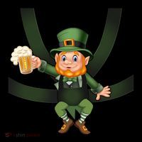 Funny St Patricks Day Leprechaun Beer In Baby Chest Carrier Coffee Mug thumb 5