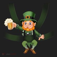 Funny St Patricks Day Leprechaun Beer In Baby Chest Carrier Beanie thumb 2