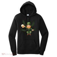 Funny St Patricks Day Leprechaun Beer In Baby Chest Carrier Women's Hoodie thumb 0