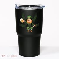 Funny St Patricks Day Leprechaun Beer In Baby Chest Carrier Tumbler thumb 0