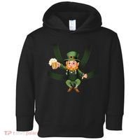 Funny St Patricks Day Leprechaun Beer In Baby Chest Carrier Toddler Hoodie thumb 0