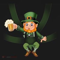 Funny St Patricks Day Leprechaun Beer In Baby Chest Carrier Visor thumb 3