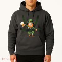 Funny St Patricks Day Leprechaun Beer In Baby Chest Carrier Hoodie thumb 2