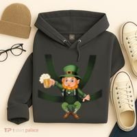 Funny St Patricks Day Leprechaun Beer In Baby Chest Carrier Hoodie thumb 4