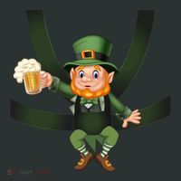Funny St Patricks Day Leprechaun Beer In Baby Chest Carrier Hoodie thumb 7