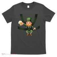 Funny St Patricks Day Leprechaun Beer In Baby Chest Carrier T-Shirt thumb 0