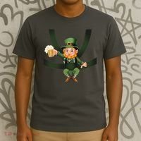 Funny St Patricks Day Leprechaun Beer In Baby Chest Carrier T-Shirt thumb 3