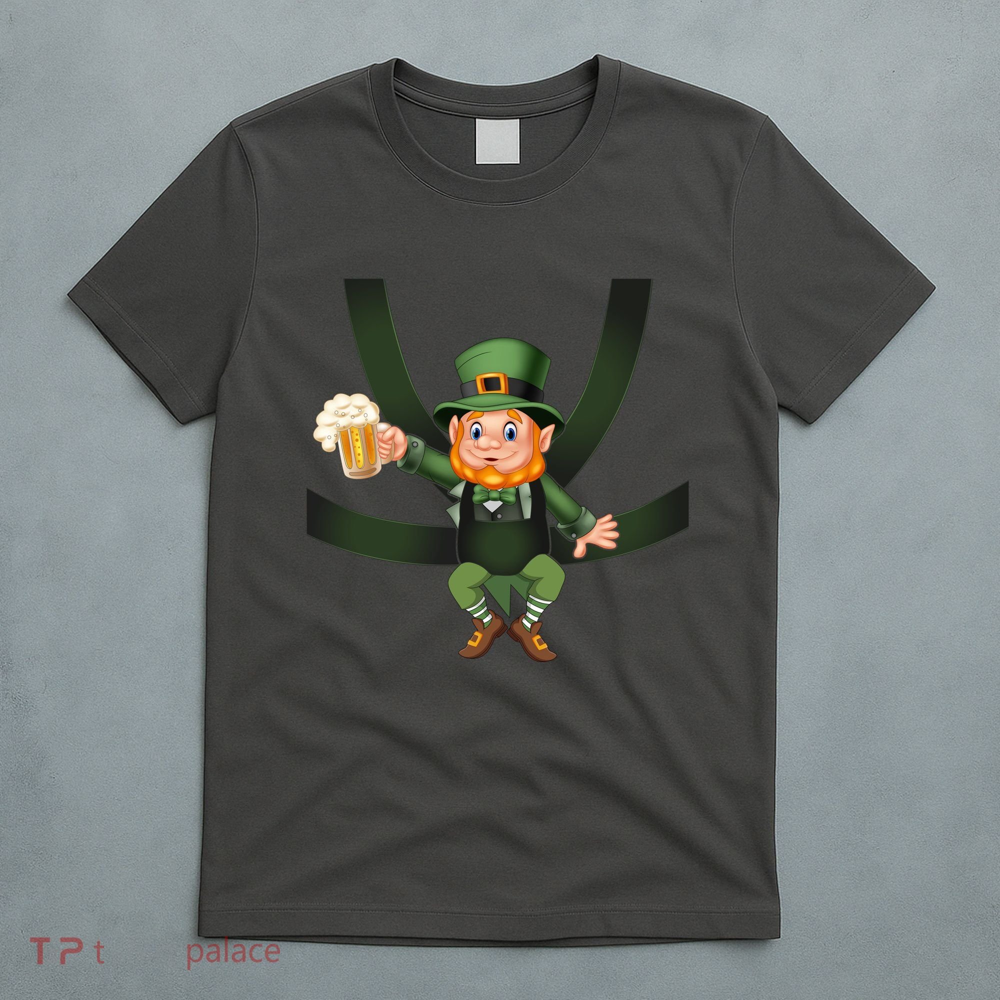 Funny St Patricks Day Leprechaun Beer In Baby Chest Carrier T-Shirt