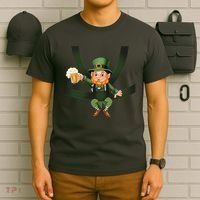 Funny St Patricks Day Leprechaun Beer In Baby Chest Carrier T-Shirt thumb 6