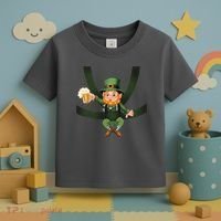 Funny St Patricks Day Leprechaun Beer In Baby Chest Carrier Toddler T-Shirt thumb 3
