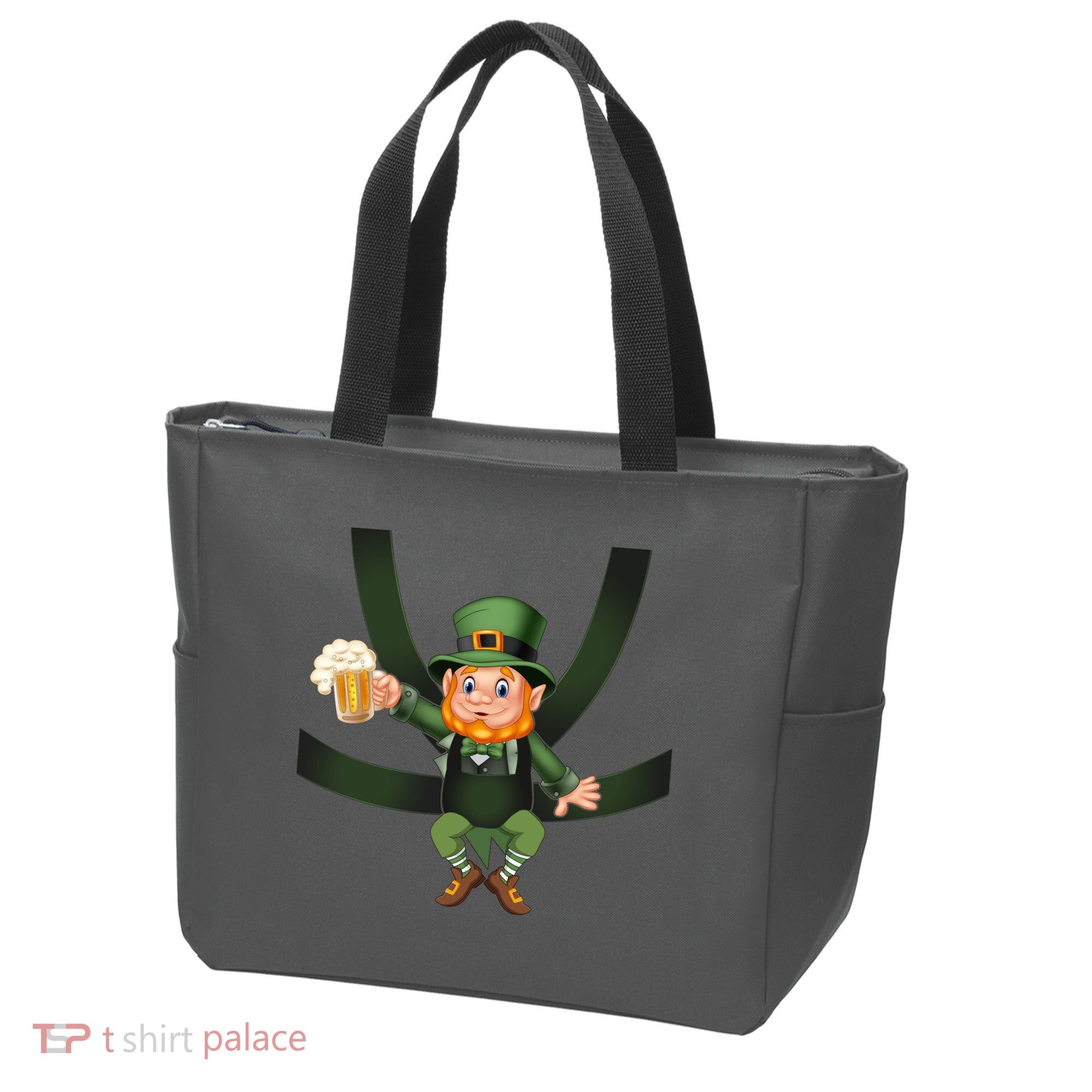 Funny St Patricks Day Leprechaun Beer In Baby Chest Carrier Tote Bag