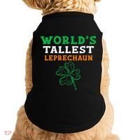 Funny Saint Patrick's Day Worlds Tallest Leprechaun Funny Doggie Tank thumb 0
