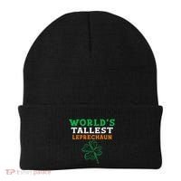 Funny Saint Patrick's Day Worlds Tallest Leprechaun Funny Beanie thumb 0
