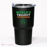 Funny Saint Patrick's Day Worlds Tallest Leprechaun Funny Tumbler thumb 0