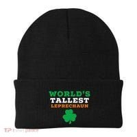 Funny Saint Patrick's Day Worlds Tallest Leprechaun Beanie thumb 0