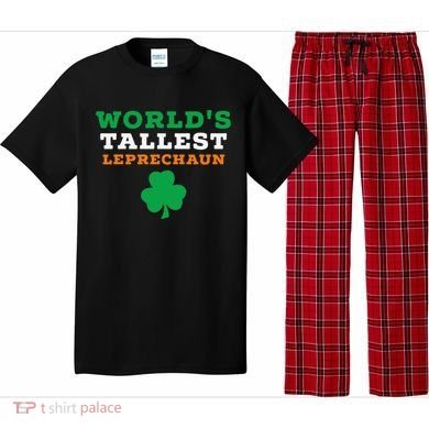 Funny Saint Patrick's Day Worlds Tallest Leprechaun Pajama Set