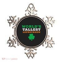 Funny Saint Patrick's Day Worlds Tallest Leprechaun Ornament thumb 0