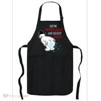 Funny Snowman Poop How Snowflake Are Really Made Christmas Apron thumb 0