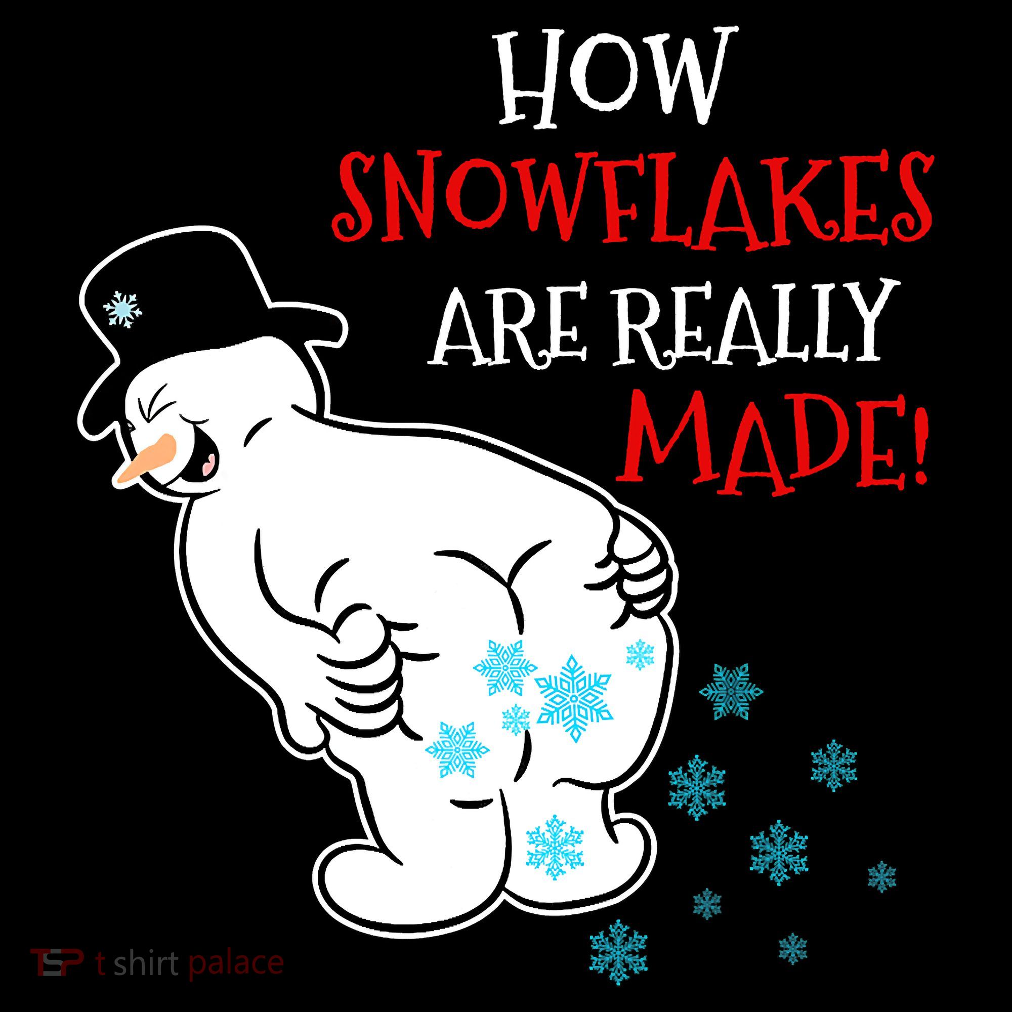 Funny Snowman Poop How Snowflake Are Really Made Christmas Apron