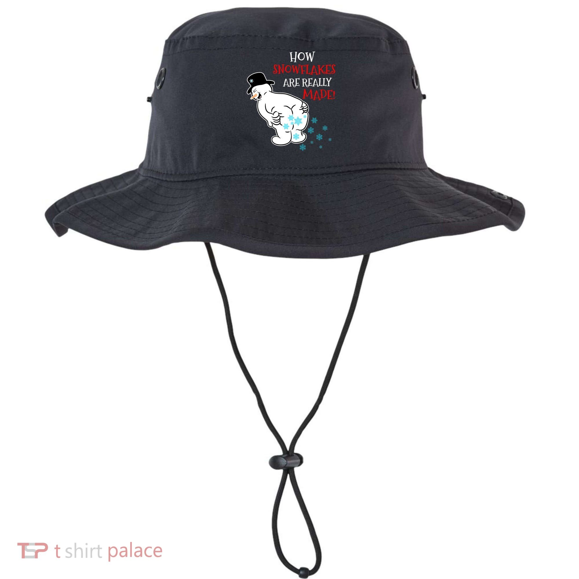 Funny Snowman Poop How Snowflake Are Really Made Christmas Bucket Hat