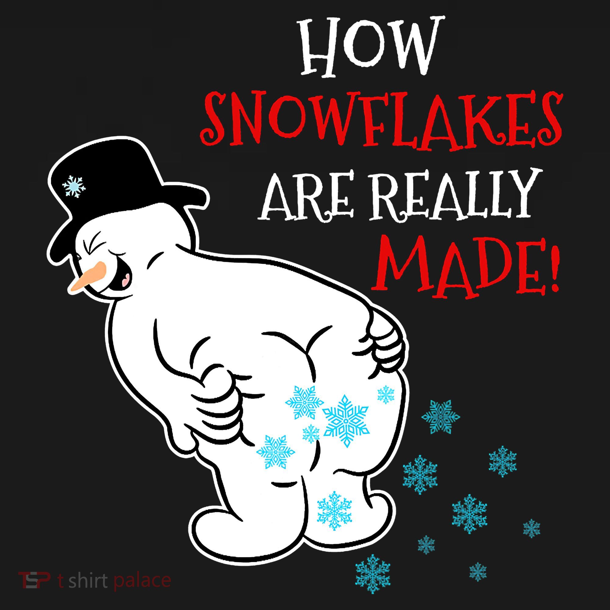 Funny Snowman Poop How Snowflake Are Really Made Christmas Bucket Hat