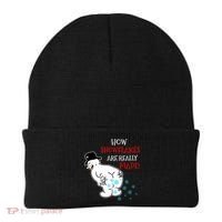 Funny Snowman Poop How Snowflake Are Really Made Christmas Beanie thumb 0