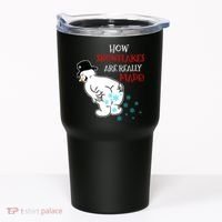 Funny Snowman Poop How Snowflake Are Really Made Christmas Tumbler thumb 0
