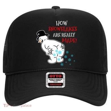 Funny Snowman Poop How Snowflake Are Really Made Christmas Hat