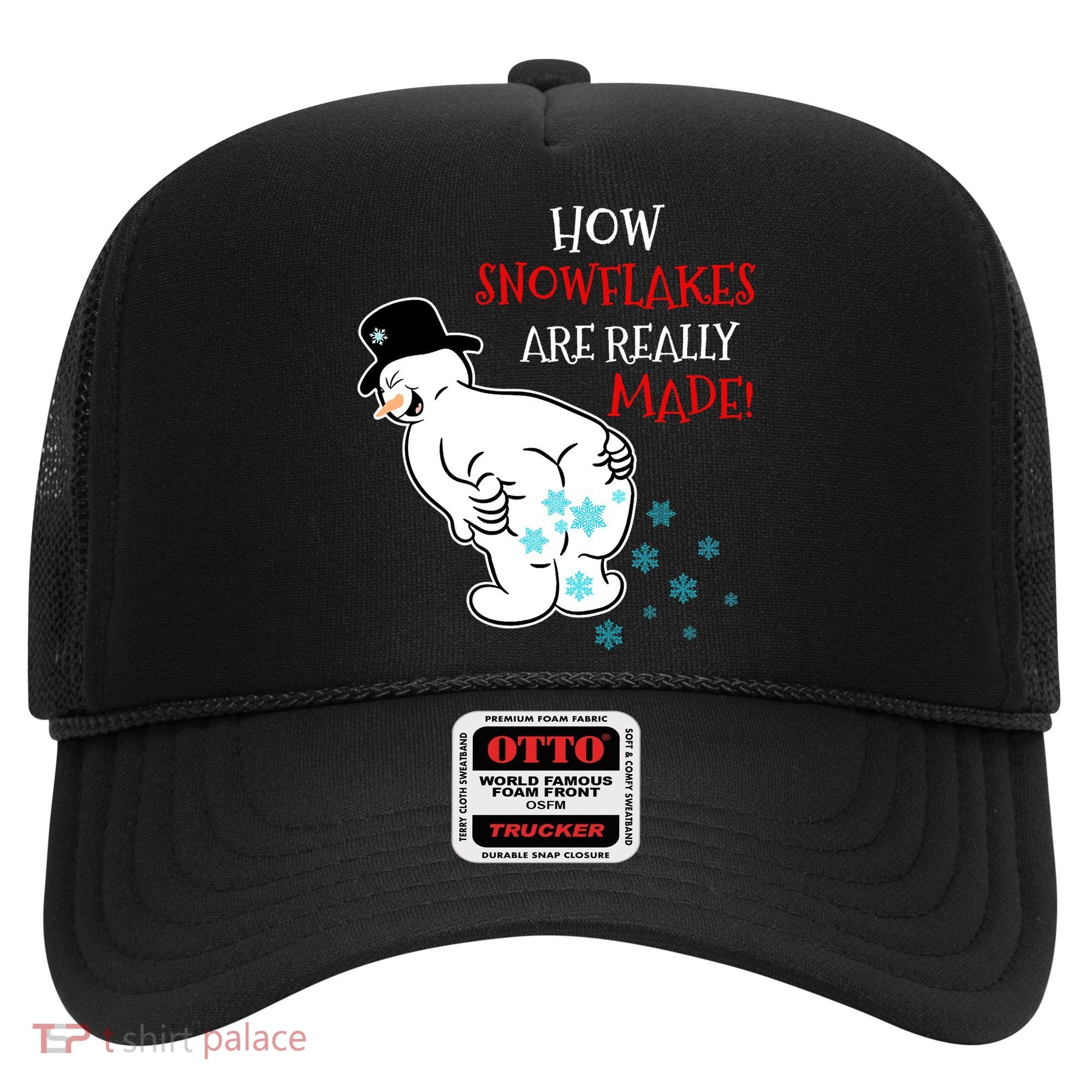 Funny Snowman Poop How Snowflake Are Really Made Christmas Hat