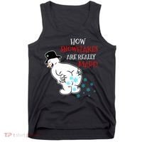 Funny Snowman Poop How Snowflake Are Really Made Christmas Tank Top thumb 0