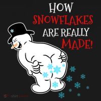 Funny Snowman Poop How Snowflake Are Really Made Christmas Visor thumb 3