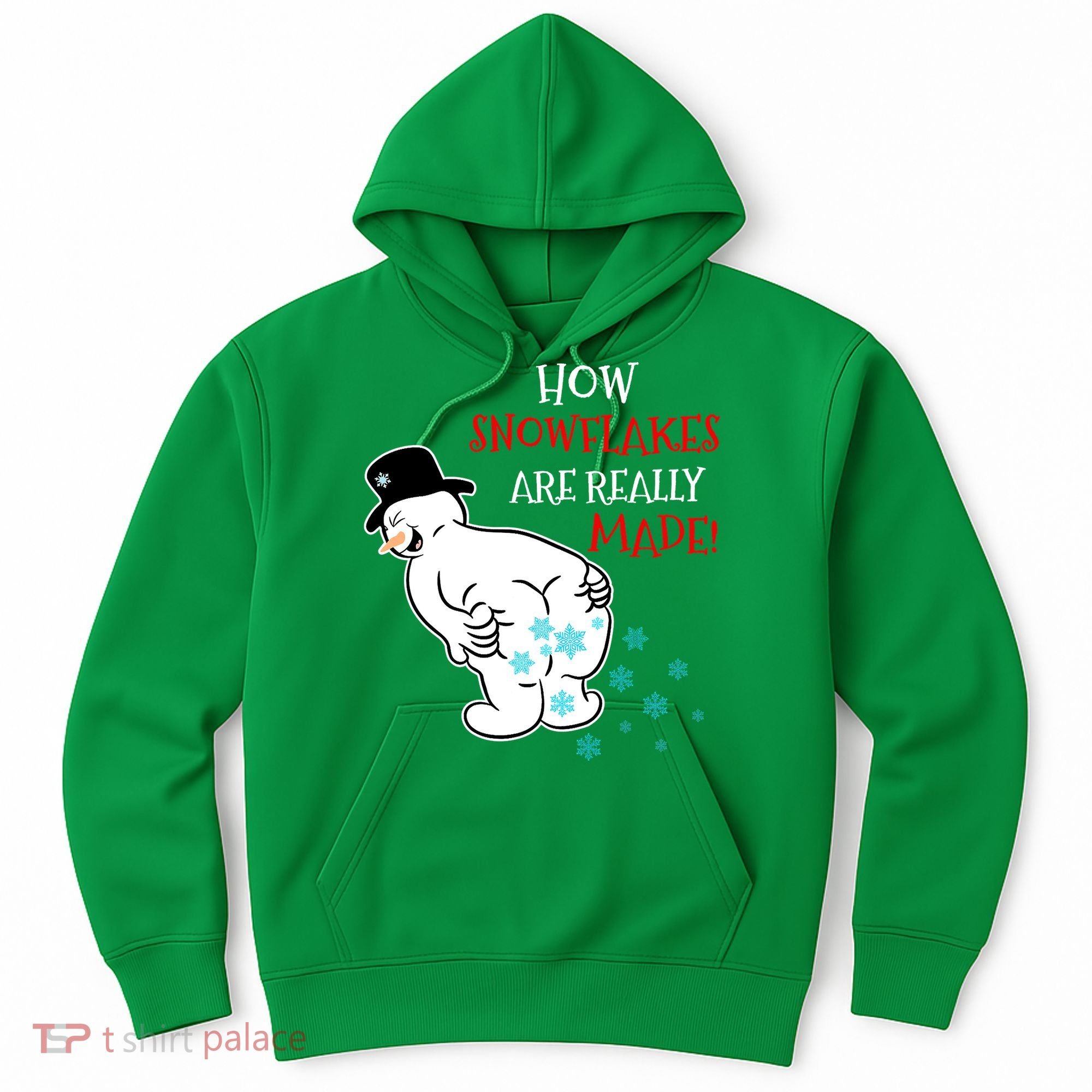 Funny Snowman Poop How Snowflake Are Really Made Christmas Hoodie