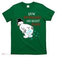 Funny Snowman Poop How Snowflake Are Really Made Christmas T-Shirt thumb 0