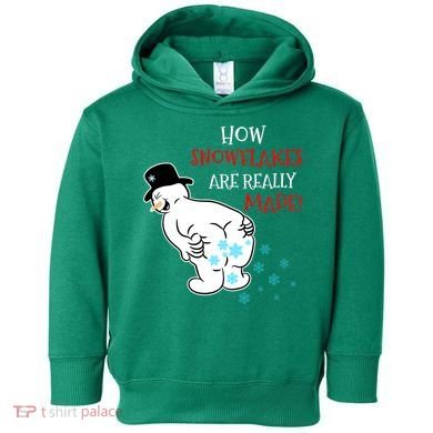 Funny Snowman Poop How Snowflake Are Really Made Christmas Toddler Hoodie