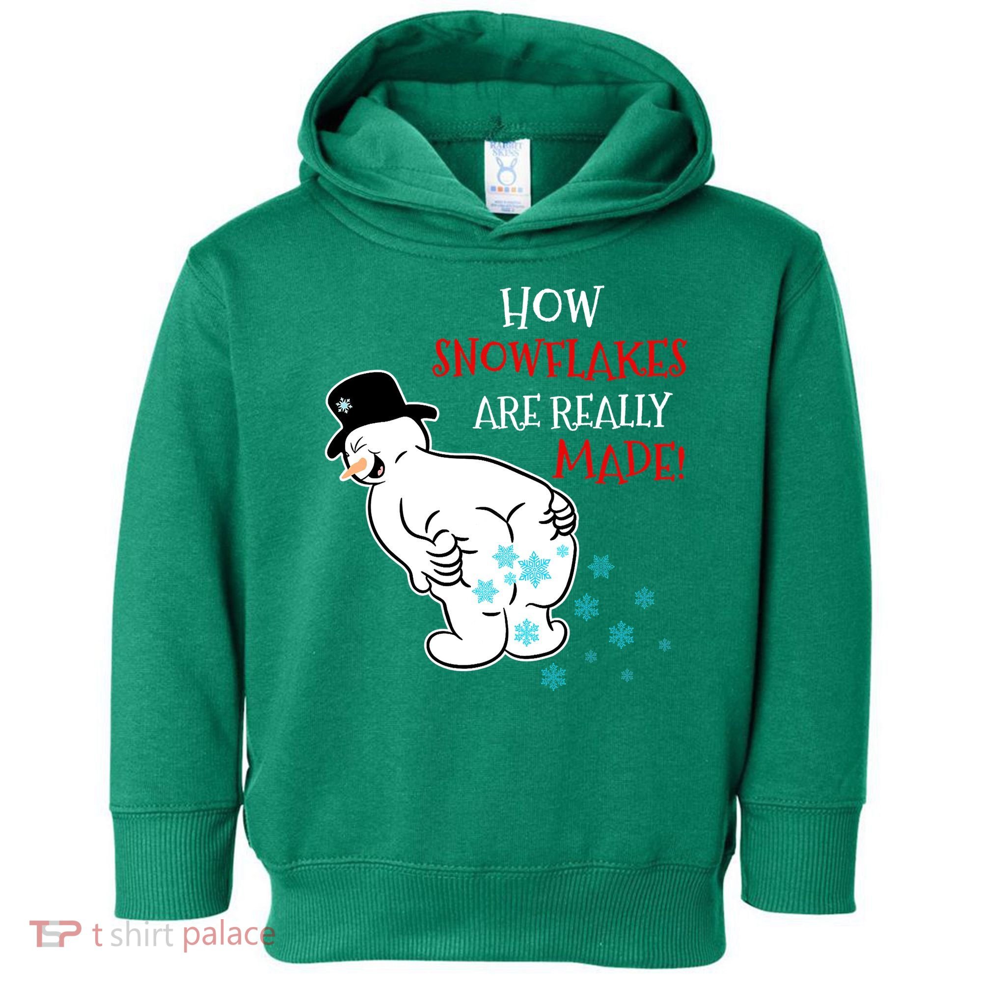 Funny Snowman Poop How Snowflake Are Really Made Christmas Toddler Hoodie