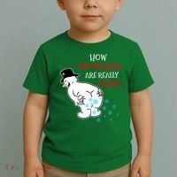 Funny Snowman Poop How Snowflake Are Really Made Christmas Toddler T-Shirt thumb 2