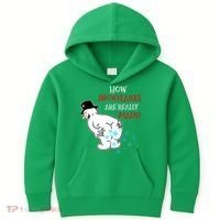 Funny Snowman Poop How Snowflake Are Really Made Christmas Kids Hoodie thumb 0