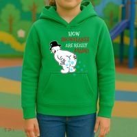 Funny Snowman Poop How Snowflake Are Really Made Christmas Kids Hoodie thumb 3