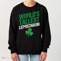 Funny Saint Patrick's Day World's Tallest Leprechaun Women's Sweatshirt thumb 0