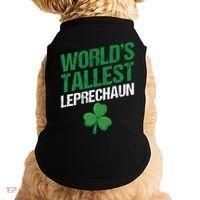 Funny Saint Patrick's Day World's Tallest Leprechaun Doggie Tank thumb 0