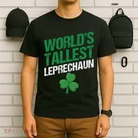 Funny Saint Patrick's Day World's Tallest Leprechaun T-Shirt thumb 6